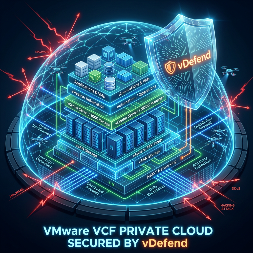 Secure by Design: Instantly harden your VMware Cloud Foundation (VCF) private cloud with built-in vDefend&nbsp;security