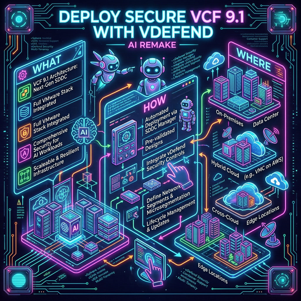 Deploy Secure VCF 9.1 with vDefend,  What, How, Where! AI&nbsp;Remake